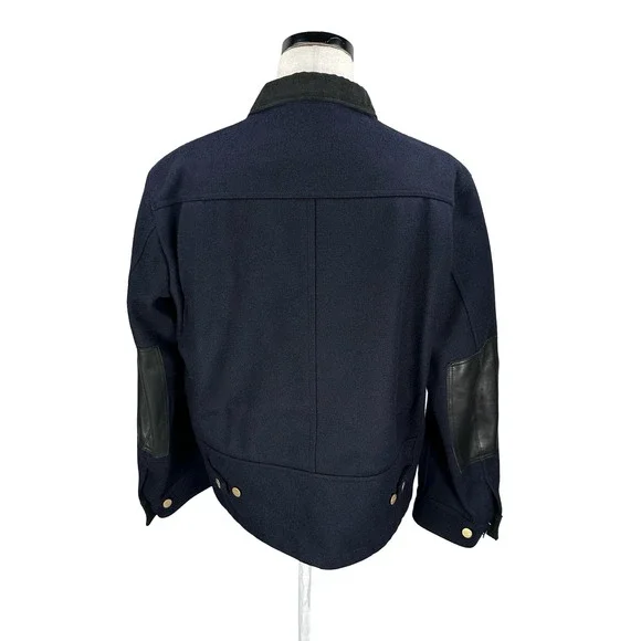 Carhartt Junya Watanabe Comme des Garçons Mens Blue Reflector Work Jacket Size M